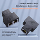Divisor de red RJ45, conector de red de 2 vías, alimentado por USB, voltaje de funcionamiento ≤36V, extensión de cable de red, sin batería, para uso en hogar y oficina.
