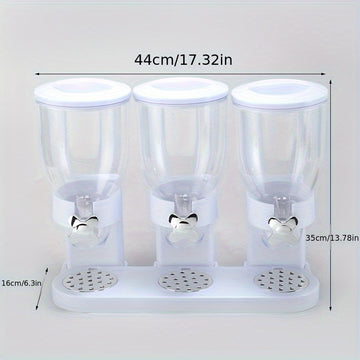 Calienta tu Cocina: Dispensador de 3 Compartimentos para Granos y Dulces