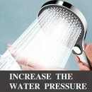 1pc ABS Cabezal de ducha de alta presión que ahorra agua con 5 modos de pulverización, cabezal de ducha de mano con pantalla de filtro, salida de agua ajustable, accesorio de hardware para baño