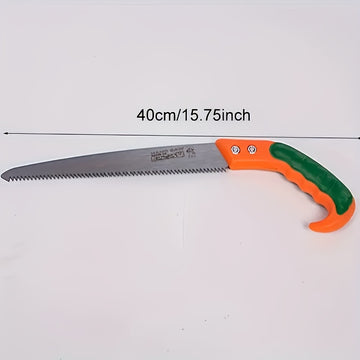 Sierra de Jardinería de Acero al Manganeso - Mango Ergonómico Portátil, Hoja Afilada para Cortar Árboles y Uso Doméstico, Sin Necesidad de Electricidad