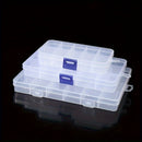 Caja de Almacenamiento Transparente de Múltiples Compartimentos, Caja de Joyería, Caja Organizadora, Caja de Medicinas