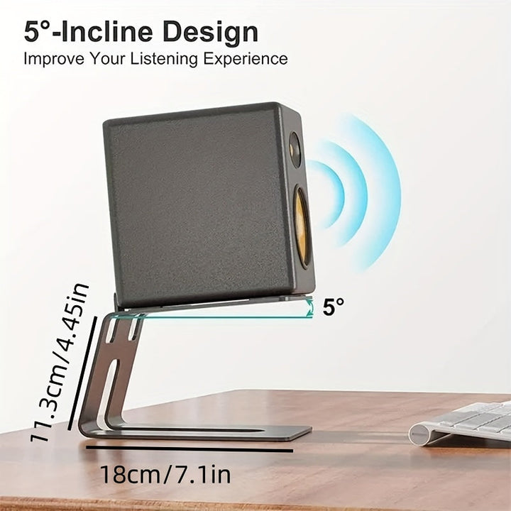 Soporte para monitor de estudio, soporte para altavoz de estantería 2 unidades, soporte estable para altavoz de escritorio, par para