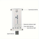 Extensor de Wi-Fi, Potenciador de Señal Wi-Fi, 1200Mbps, Banda Doble 2.4GHz y 5GHz, Fuerte Penetración de Wi-Fi, Conexión de Dispositivo con un Clic, Configuración Táctil, Cobertura Completa para tu Rango de Internet en Casa, Amplificador WiFi