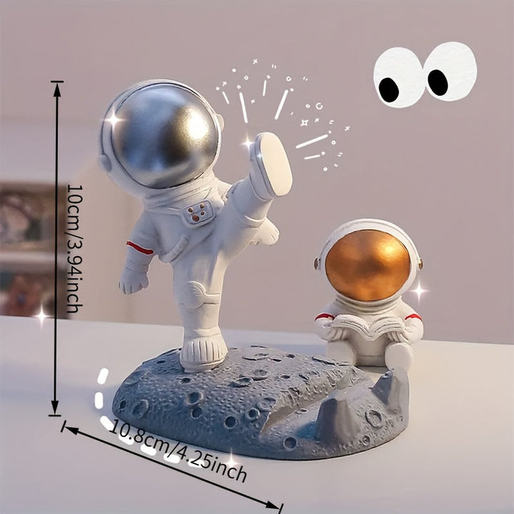 Nuevo soporte para teléfono móvil de astronauta popular, plástico, astronauta de mano, regalo creativo de oficina, soporte de decoración de mesa.