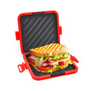 Sandwichera de hierro fundido para microondas, bandeja antiadherente universal para tostar pan de grado alimenticio, versátil para tocino, alitas de pollo, bistec, salchichas y filete de pescado - No requiere horno