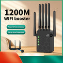 Momoter-1200Mbps-Supports WIFI6 Extensor de WiFi de Doble Frecuencia, Amplificador de Señal WiFi, WiFi 2.4 y 5Ghz de Doble Frecuencia (9000 Pies Cuadrados), Penetración Fuerte de Señal WiFi para 35 Dispositivos, 4 Modos de Configuración con 1 Toque, 6 An
