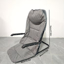 1pc Silla Plegable Portátil Ligera - Compacta, Fácil de Transportar, Ideal para Acampar, Viajar y Salidas a la Playa, Estructura Metálica Resistente con Asiento de Tela Cómodo, Silla Exterior Plegable