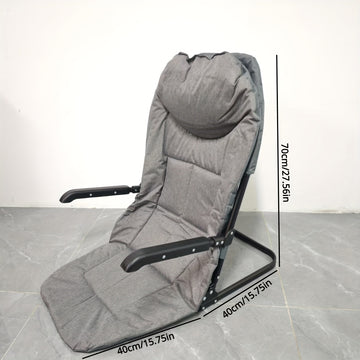 1pc Silla Plegable Portátil Ligera - Compacta, Fácil de Transportar, Ideal para Acampar, Viajar y Salidas a la Playa, Estructura Metálica Resistente con Asiento de Tela Cómodo, Silla Exterior Plegable