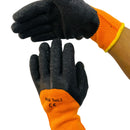 GUANTES TRABAJO NARANJA NEGRO