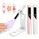 Linterna LED Profesional para Uñas, Luz de Curado de Esmalte en Gel Recargable USB con Pantalla LCD y Temporizador 60 Seg/90 Seg - Herramientas y Equipo para Arte de Uñas