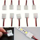 Paquete de 5/10, Tira LED sin Soldadura con Conectores Snap-On y Clips de 8mm
