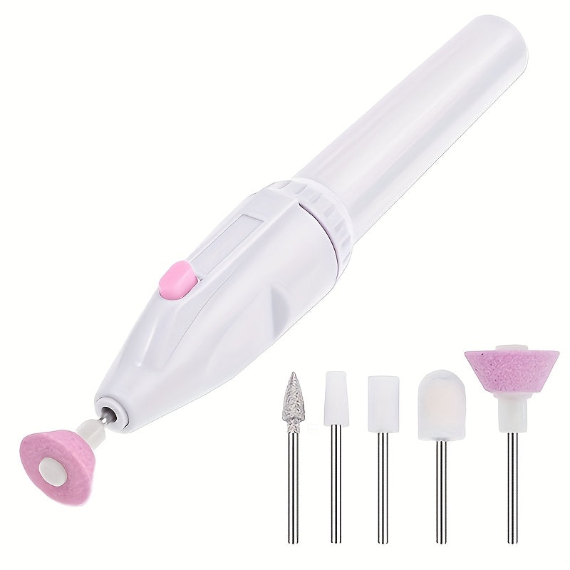 Taladro eléctrico para uñas, set profesional 5 en 1 para manicura y pedicura, herramientas de cuidado personal para arte en uñas