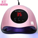Lámpara de secado de uñas LED de 24 luces con cable USB - Luz profesional para gel de uñas para el hogar, 8W-24W, distribución uniforme, luz ascendente/descendente para uñas de gel, herramienta de cuidado de uñas de calidad de salón, accesorio de arte de