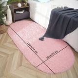 1pc Alfombra Larga de Peluche para Dormitorio, Suave y Agradable a la Piel, Fácil de Cuidar, Buen Antideslizante, Para Usar al Lado de la Cama