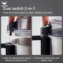 VIVIDAY Molinillo de café eléctrico - Ligero y portátil, operación de un solo botón, acero inoxidable, molienda rápida y fina para café, especias y granos, esencial para la cocina en casa, molinillo de café | electrodoméstico de cocina moderno | construc