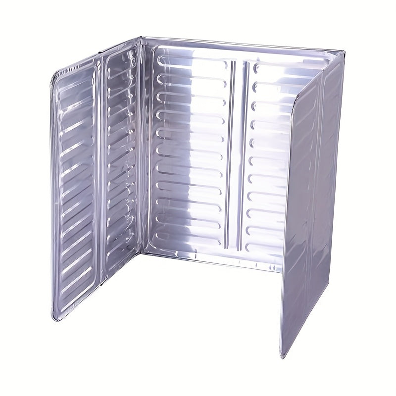 Cubierta de salpicadero de aluminio para cocina - Cubierta de aceite resistente al calor de la estufa, mampara de metal no apto para alimentos, accesorios de cocina esenciales, protector de la parte superior de la estufa, protector lateral de la estufa,