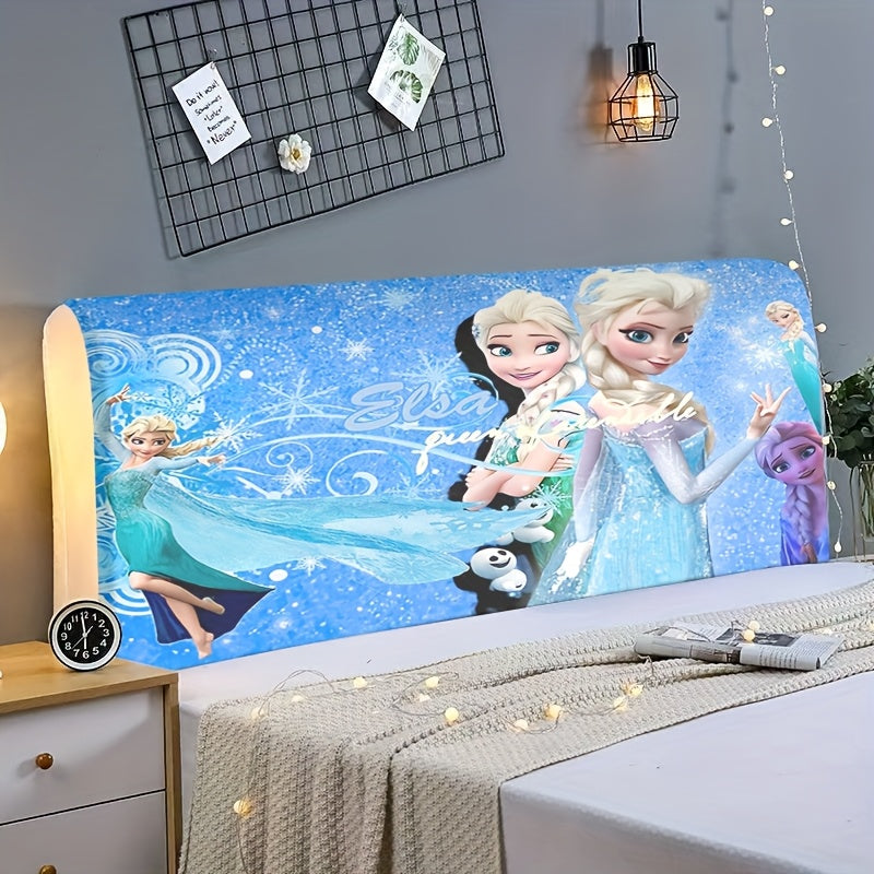 1 pieza Funda de Cabecera de Poliéster de Elsa de Hielo - Suave y Cómoda, Adecuada para Habitaciones Infantiles, Agregando Infancia y Vida Mientras Mejora la Atmósfera del Cuarto