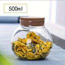 Juego de 3/6 Piezas de Tarros de Vidrio Transparente de 500ml, Recipiente Redondo Decorativo para Café, Especias, Dulces, Sal, Galletas, Condimentos y Azúcar
