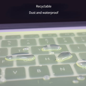 Protector de teclado de silicona, flexible, lavable, antipolvo y duradero, para laptops de 30.48 a 35.56 cm