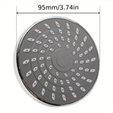 Cabezal de ducha ajustable de lluvia montado en la pared - Grifo de baño portátil giratorio de 360° con varios modos de aspersión, resina ABS duradera y acabado cromado para encierros de ducha modernos, boquilla de alta calidad, instalación sin taladro,