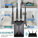 Amplificador De Señal Extensor WiFi, Cubre Hasta 13225 Pies Cuadrados Y 130 Dispositivos, Banda Dual 2.4G Y 5G, Potente Amplificador WiFi De Pared De 1200 Mbps, Con Puerto Ethernet Y Modo AP