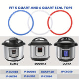 Anillo De Sellado De PC Para InstaPot De 6 Qt - Anillos De Sellado De Silicona De Repuesto Para Olla A Presión Programable IP De 6 Cuartos - Reemplazos De Goma De Insta-Pot Y Accesorios De Insta Pot Que Se Ajustan A Modelos De 5QT Y 6QT
