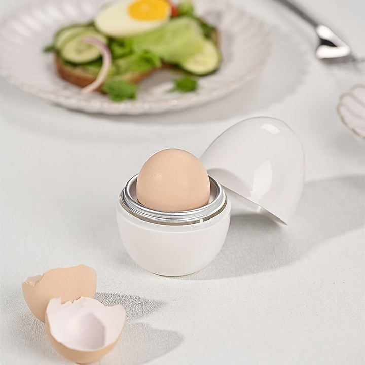 SENBOWE Cocedor de Huevos Rápido para Microondas - Huevos Cocidos Perfectamente en 9 Minutos, Utensilio de Cocina Fácil de Usar