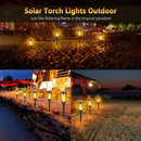 2/4 piezas de luces solares LED con efecto de llama, luces decorativas para exteriores, ideales para jardines, césped, caminos, fiestas, camping y festivales