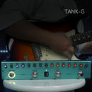 Pedal de efectos para guitarra M-VAVE TANK-G multifunción con supresor de ruido, 9 ranuras para preamplificador, ecualizador de 3 bandas, 3 modulaciones, 3 delays, 3 reverbs, 8 ranuras para cabinas IR, afinador, aplicación y software para PC, recargable
