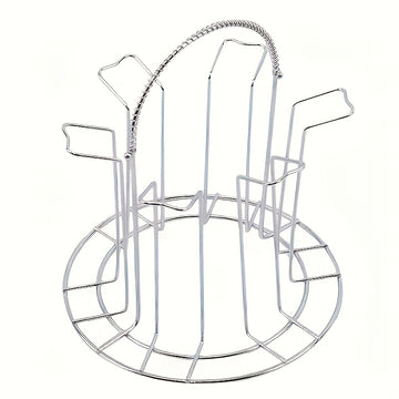 Porta Vasos de Metal con Bandeja de Drenaje - Diseño Portátil Multicompartimento para Tazas, Organizador de Cocina y Restaurante, Construcción Resistente