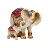 1 ud Figura de Elefante de Amor Conmovedor entre Madre e Hijo - Exquisita Estatua de Resina para Decoración Interior y Exterior, Perfecta para Jardín, Estantería, Sala de Estar, Oficina, Gabinete, Mesa, Entrada y Decoraciones Festivas