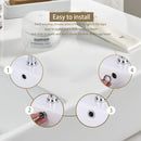 4 piezas de tapones de desagüe elegantes de acero inoxidable con perilla decorativa - Antifugas, fáciles de instalar, para baño y cocina, diseño moderno para lavabos, accesorio para fregadero