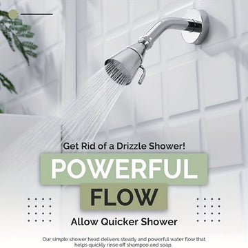 Rociador de Ducha Simple de Ángulo con Alto Flujo, Pulverizador Giratorio Ajustable de Latón G 1/2 para el Hogar
