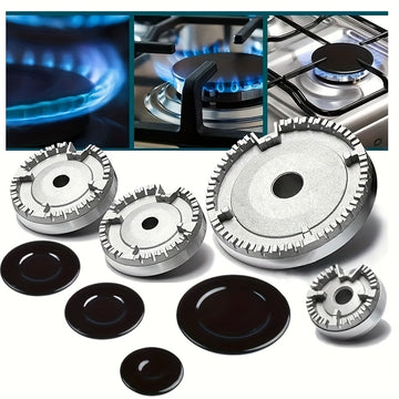 Juego de 8 Cubiertas para Quemadores de Estufa de Gas Sabaf en Metal - Kit de Repuesto Duradero de Hierro Fundido para Mejorar el Rendimiento Culinario