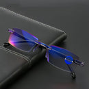 Gafas Anti-Luz Azul de Moda, Gafas Sin Marco Modernas para Computadora, Modelo Único para Hombres y Mujeres con Visión Clara