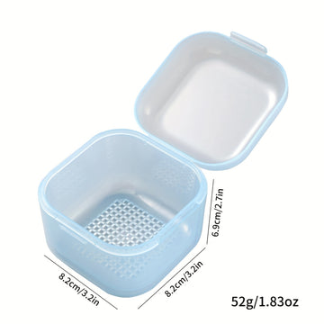 Una caja de esterilización para brocas de perforación de uñas con capa de filtro, bandeja de esterilización de inmersión para herramientas de manicura y contenedor de limpieza diseñado para salones de belleza profesionales.