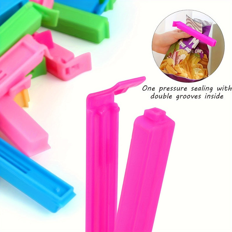 10/20/30 unidades de Clips de Bolsa de Plástico Reutilizable FreshSeal - Impermeable a la Humedad y el Polvo Accesorios de Almacenamiento de Cocina para Frescura