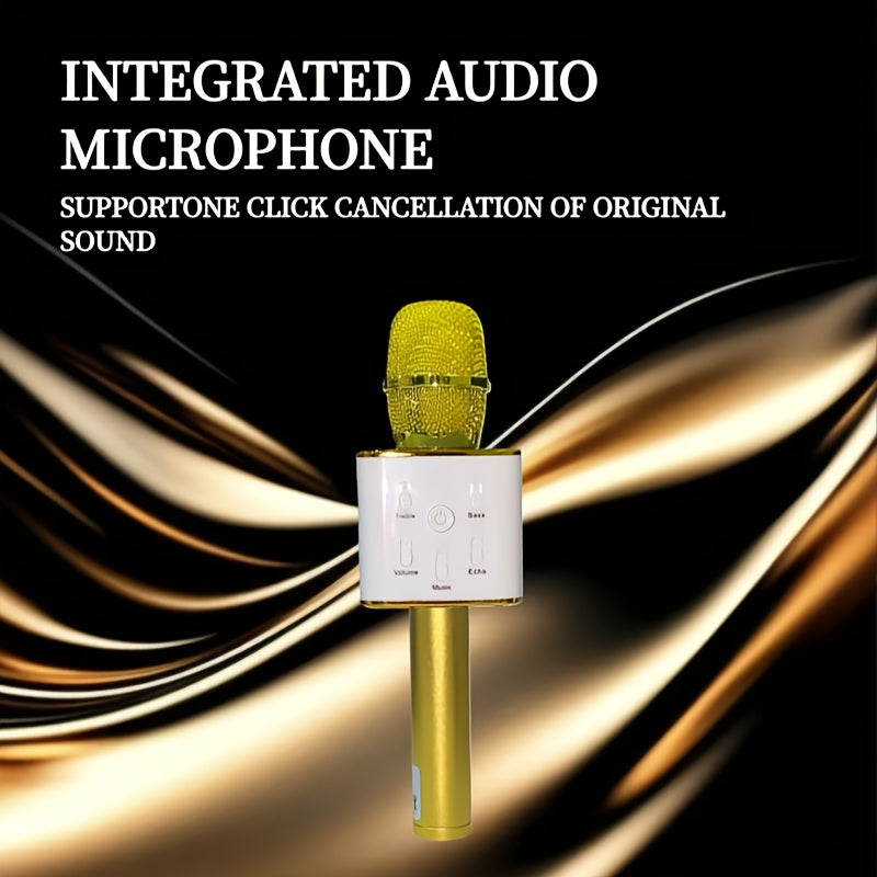 Microfono Portátil para Karaoke - sin varillas, Carga Tipo-C, Mejora de Bajos, Ideal para Fiestas, Reuniones Familiares y Regalos de Cumpleaños [4 Escenarios]
