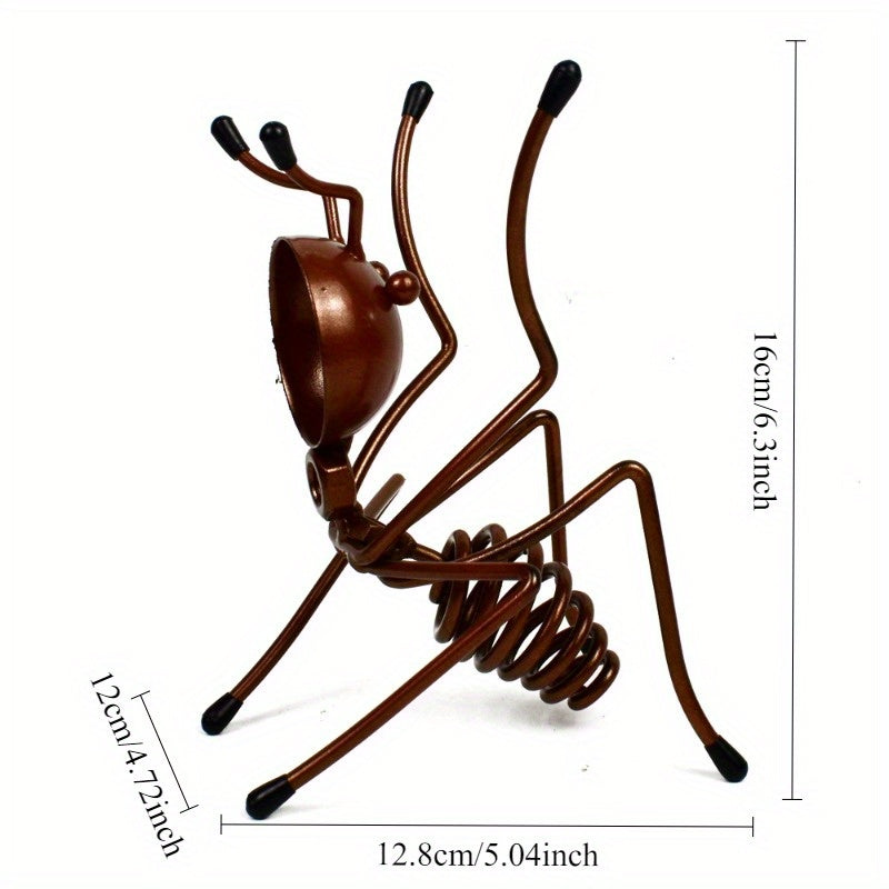 Elegante soporte de vino de metal con diseño de hormigas realistas - Soporte creativo para cócteles y cerveza, perfecto para el hogar, restaurantes y decoración de bares, decoración de hormigas