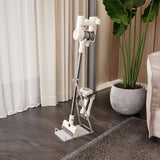 Soporte para aspiradora de metal - Estante de almacenamiento portátil para aspiradoras de palo, estante organizador que ahorra espacio con diseño abierto, ideal para uso en el hogar y la oficina, accesorio para aspiradora.