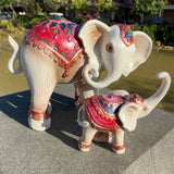 1 ud Figura de Elefante de Amor Conmovedor entre Madre e Hijo - Exquisita Estatua de Resina para Decoración Interior y Exterior, Perfecta para Jardín, Estantería, Sala de Estar, Oficina, Gabinete, Mesa, Entrada y Decoraciones Festivas