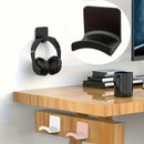 Soporte para audífonos de pared fácil de instalar sin taladro - Gancho de almacenamiento de plástico impermeable para auriculares, ideal para organizar el dormitorio, baño, oficina y residencia estudiantil, ganchos utilitarios
