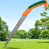 Sierra de Jardinería de Acero al Manganeso - Mango Ergonómico Portátil, Hoja Afilada para Cortar Árboles y Uso Doméstico, Sin Necesidad de Electricidad