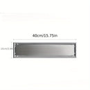 Desagüe de piso de acero inoxidable invisible - Resiste olores, desagüe rectangular de ducha con superficie lisa, ideal para suelos de baño y ducha, desagüe de ducha, accesorio de baño moderno, característica duradera de baño.