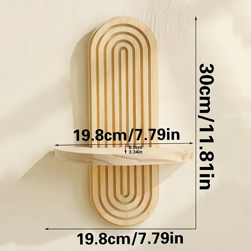 1 Estante de Pared Estilo Bohemio, Decoración Moderna para el Hogar, Portavelas Colgante Arcoíris Adecuado para Cocina, Dormitorio y Fondo del Salón