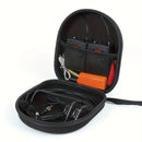 EVA Estuche Protector Rígido, Negro Antishock Impermeable Almacenamiento para Auriculares Inalámbricos y Auriculares, Bolsa Portátil con Cáscara Exterior Duradera