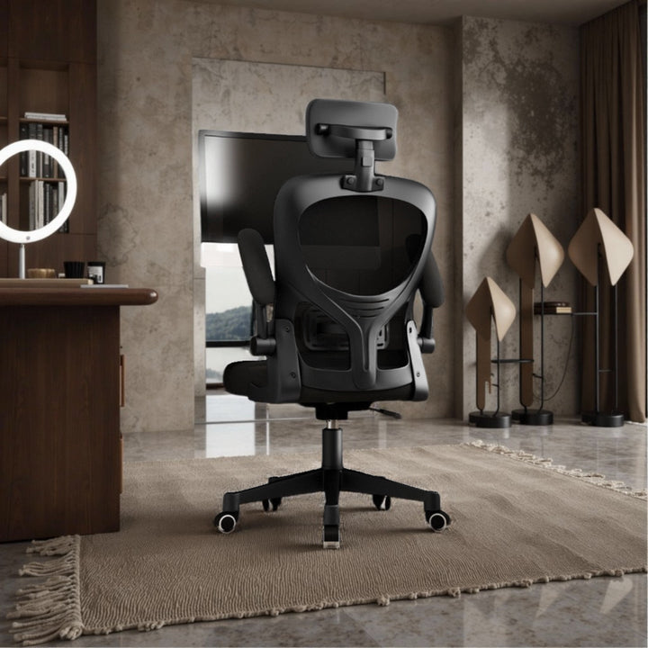 Butaca Ergonómica Ajustable de 13 Posiciones - Inclinación Manual de 11 Niveles, Malla Transpirable, Soporte Lumbar y Base Giratoria para Oficina o Hogar, Ideal para Todas las Estaciones (12 Meses)