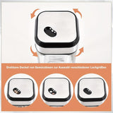 Juego de 24/12/6 frascos de especias cuadrados con soporte para taza de sacudir, frascos de especias de vidrio engrosado de 120 ml, cerrojo de acero inoxidable, silvery spice storage box