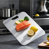 3 piezas de tablas de corte de acero de titanio de doble cara de alta calidad | Tablas de corte de grado alimenticio para cocina, preserva el sabor original sin dañar las cuchillas, adecuadas para cocinas y restaurantes. Se puede lavar en lavavajillas.