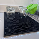 Alfombrilla de barra de PVC para bartenders, lavable a mano, ideal para bares en casa y restaurantes, secado rápido para mostradores y café